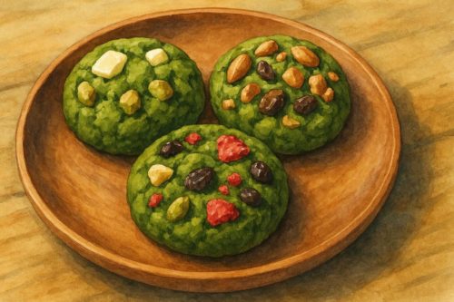 3種類の抹茶チャンククッキー