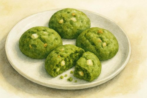 米粉で作った抹茶チャンククッキー