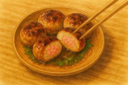 桜でんぶ入り鶏つくね