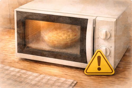 バナナジャムを電子レンジで加熱してしまうことに対しての警告