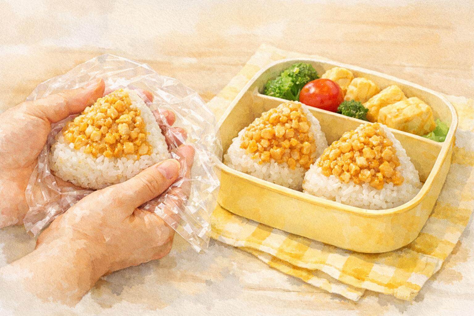 鶏そぼろおにぎり